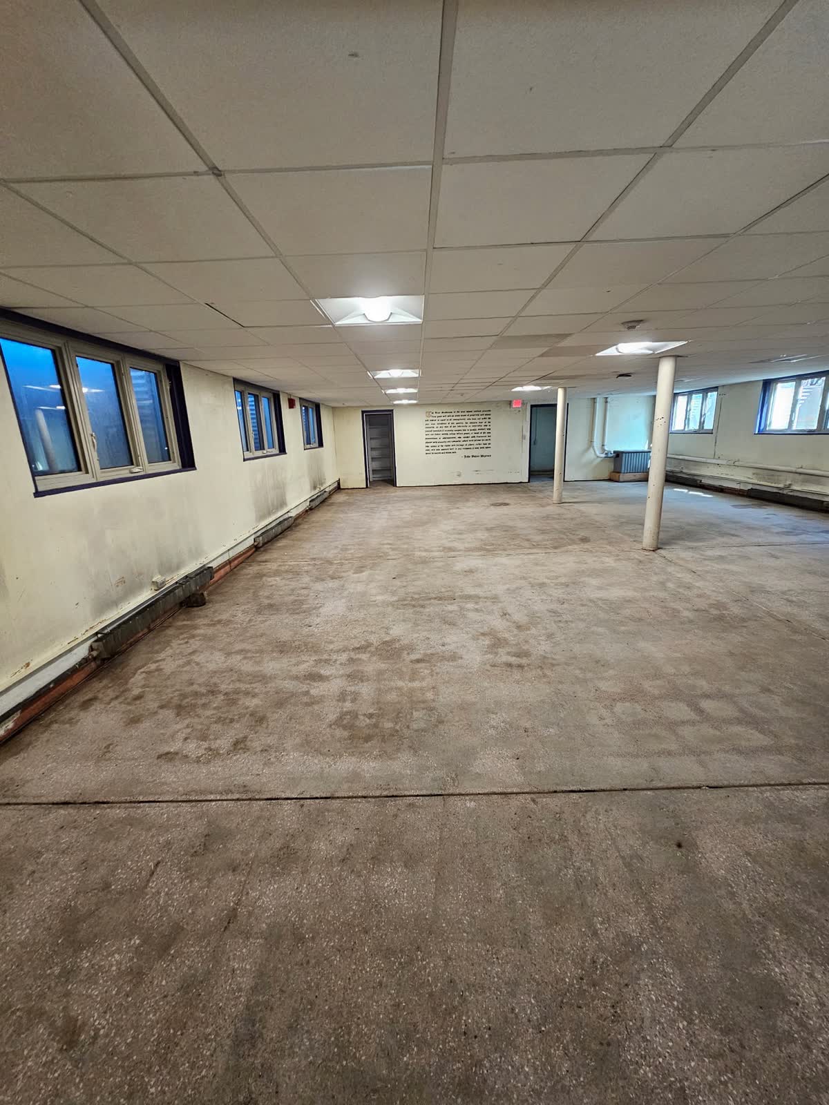 Empty chapter room cleared for renovation