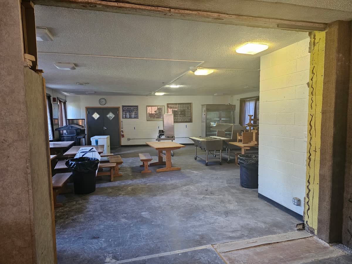 Dining room side showing full open pass-through after wall removal